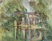 Paul Cezanne Aqueduct and Lock painting